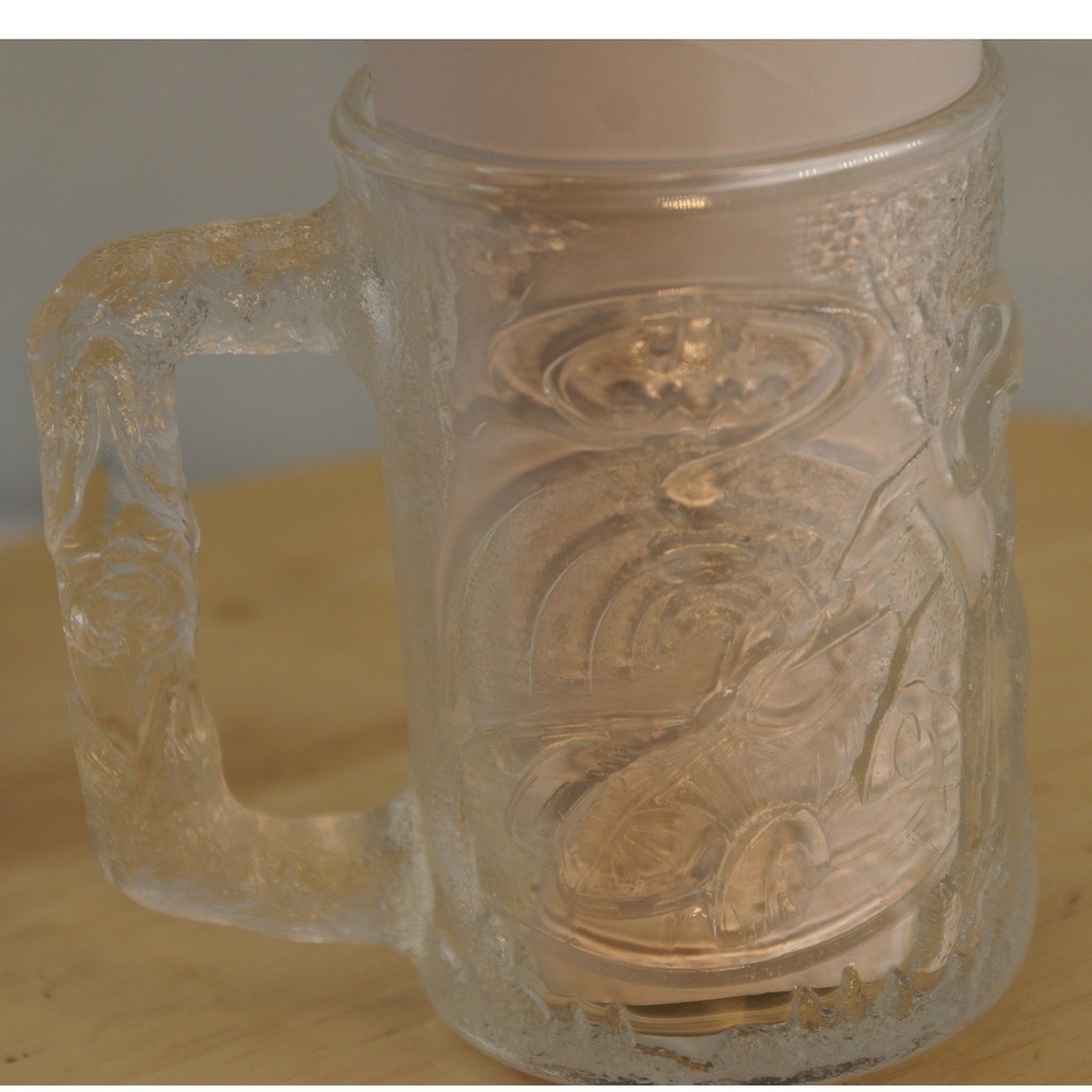 Vintage 1995 McDonalds Batman Forever Glass Mugs Set of 2 Batman & Robin France - Picture 15 of 16